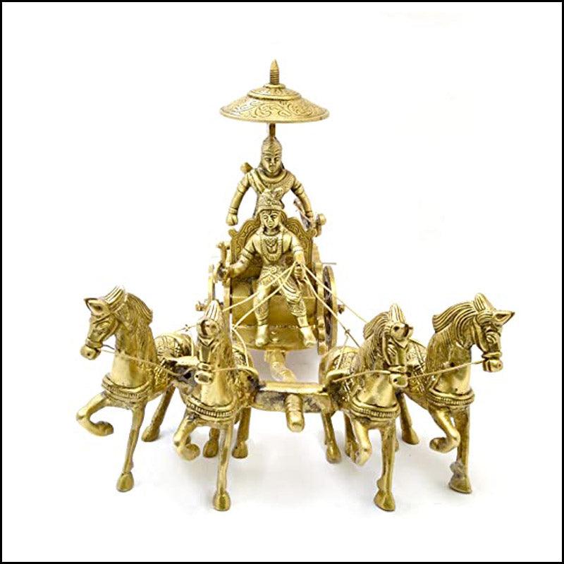 Arjun Krishna Rath in Brass - Green Ninja