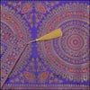 Banarasi Polyester Silk Purple Mandala Table Runner - Green Ninja