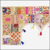 Beige Khambadiya Patchwork Toran - Green Ninja