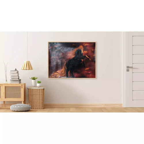 Black beauty landscape canvas art - Green Ninja