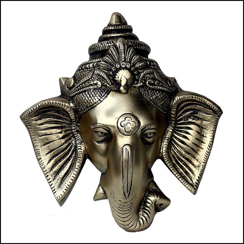 Brass Ganesha Wall Hanging - Green Ninja