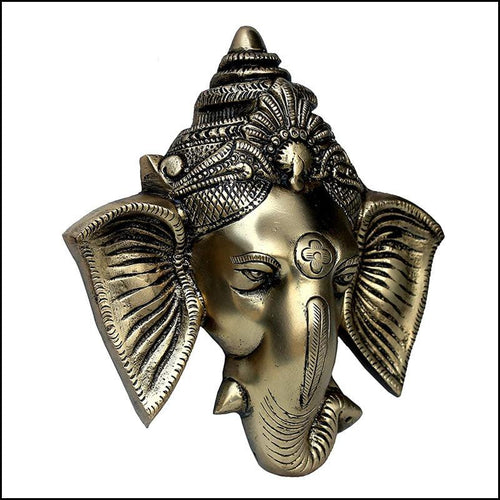 Brass Ganesha Wall Hanging - Green Ninja