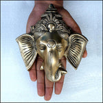 Brass Ganesha Wall Hanging - Green Ninja