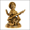 Brass Goddess Saraswati - Green Ninja