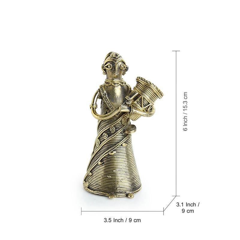 Brass Tribal Women Figurines - Green Ninja