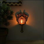 Brass Twin Parrot Wall Decor Lamp - Green Ninja