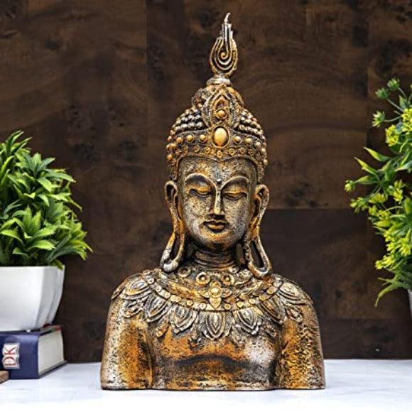 Buddha Polystone Statue - Green Ninja