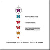 Butterfly Wall Hangings - Green Ninja