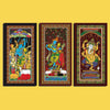 Canvas Pattachitra Wall Painting - Green Ninja