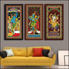 Canvas Pattachitra Wall Painting - Green Ninja