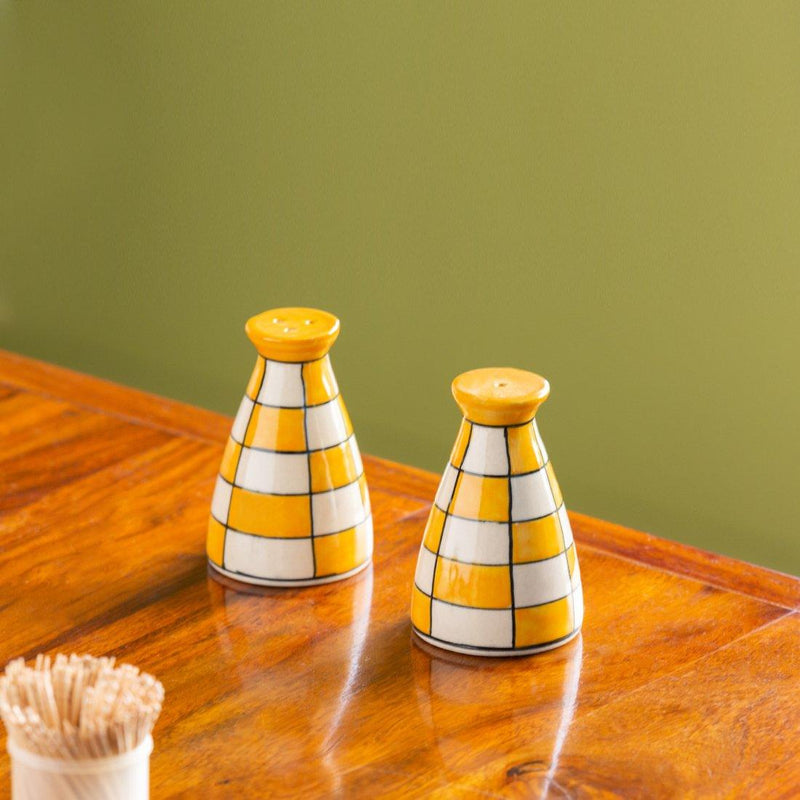 Chess Design Salt Pepper Set - Green Ninja