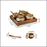 Condiment Containers with Lids And Spoons - Green Ninja