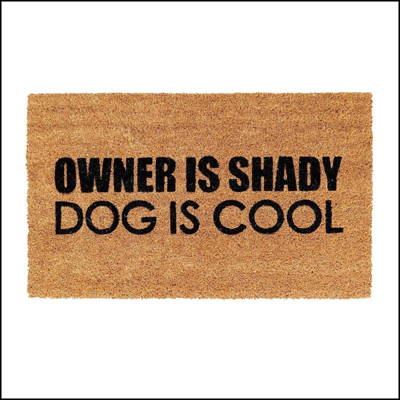 Cool Dog Shady Owner Mat - Green Ninja