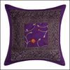 Dupion Silk with Brocade Patch Work Cushion Covers - Green Ninja