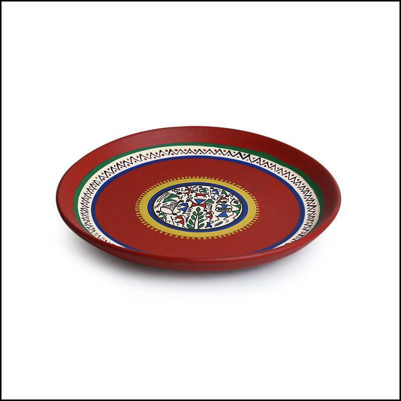Ethnic Terracotta Plates Wall Decor - Green Ninja