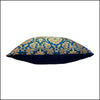 Faux Silk Brocade Teal Blue Cushion Covers - Green Ninja