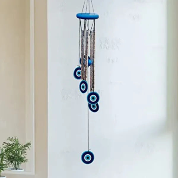 Feng Shui Evil Eye Wind Chime - Green Ninja