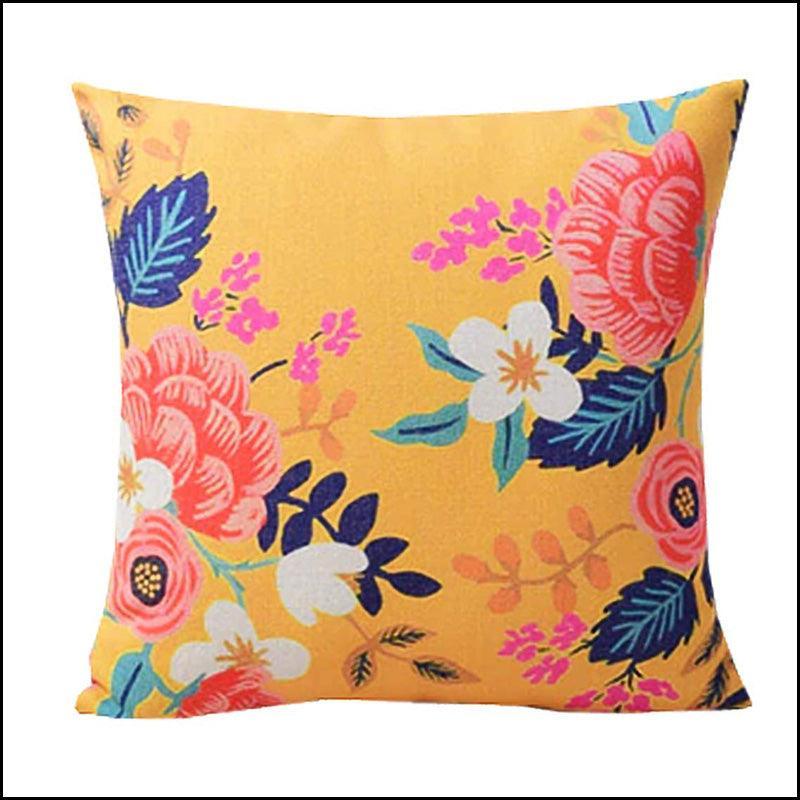 Floral Cushion Covers 200 TC - Green Ninja
