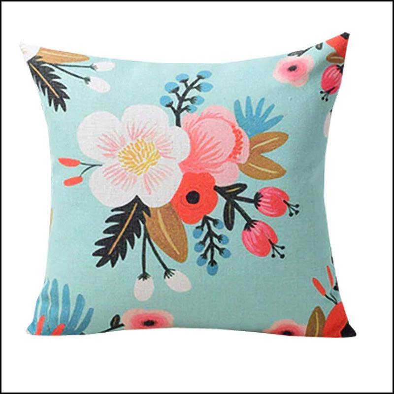 Floral Cushion Covers 200 TC - Green Ninja