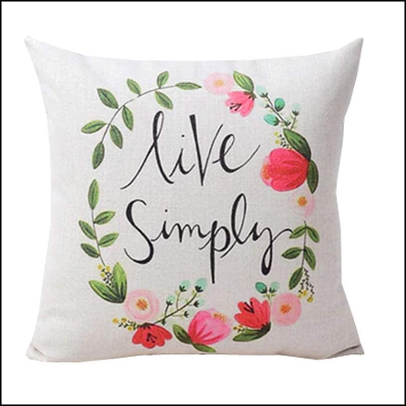 Floral Cushion Covers 200 TC - Green Ninja