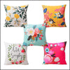 Floral Cushion Covers 200 TC - Green Ninja
