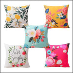 Floral Cushion Covers 200 TC - Green Ninja