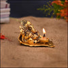 Ganesh Diya on Leaf - Green Ninja