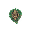 Ganesha on Leaf Wall Hanging - Green Ninja