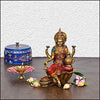 Goddess Lakshmi Poly-Resin Idol - Green Ninja