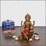 Goddess Lakshmi Poly-Resin Idol - Green Ninja