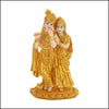 Gold Plated Radha Krishna Idol - Green Ninja