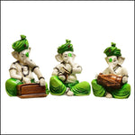Green Dhoti & Turban Ganesha - Green Ninja