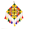 Gujarati Mirror Work Woolen Wall Hanging - Green Ninja