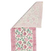 Hand Block Printed Cotton Table Runner - Green Ninja