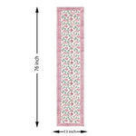 Hand Block Printed Cotton Table Runner - Green Ninja