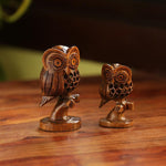 Hand Carved & Hand Painted Showpiece In Cedar Wood - Green Ninja