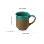 Hand-Glazed Ceramic Mugs - Green Ninja