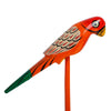 Hand-Painted Wooden Bird Planter Sticks for Garden - Green Ninja