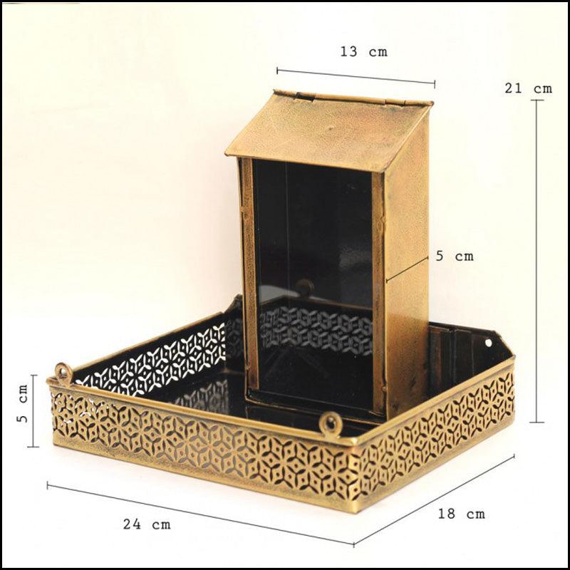 Handcrafted Bird Feeder For Garden / Balcony - Green Ninja