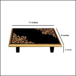 Handcrafted Chowki - Green Ninja