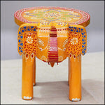Handcrafted Wooden Elephant Stand - Green Ninja