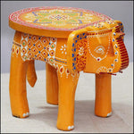 Handcrafted Wooden Elephant Stand - Green Ninja