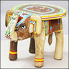 Handcrafted Wooden Elephant Stand - Green Ninja