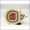 Handcrafted Wooden Elephant Stand - Green Ninja