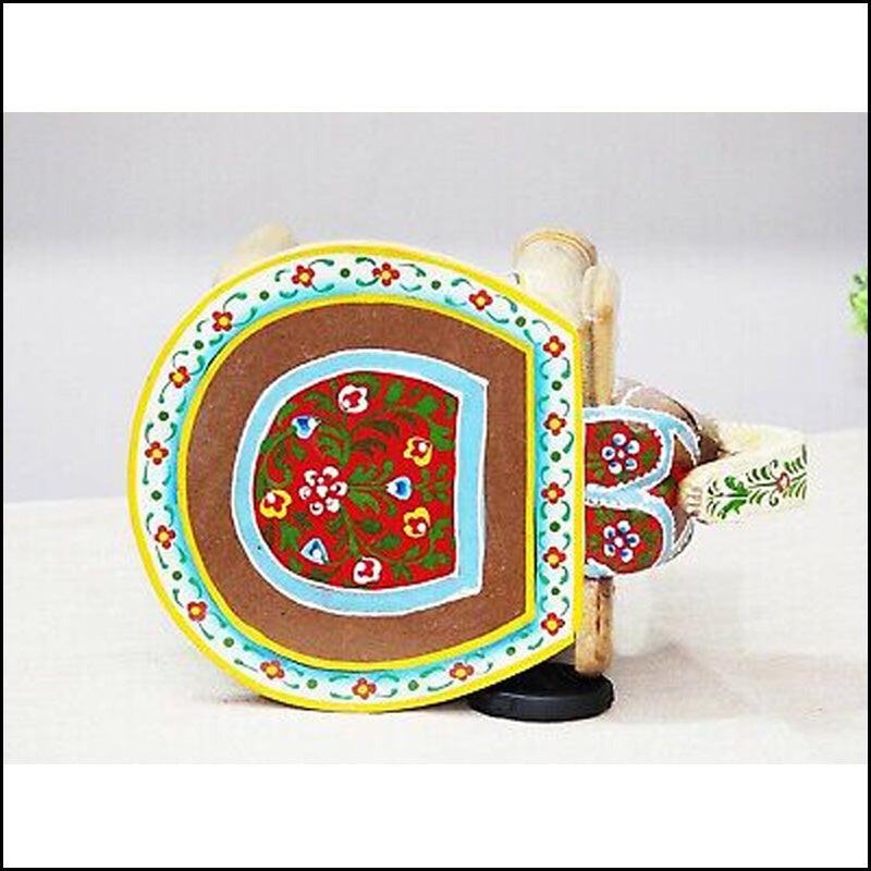 Handcrafted Wooden Elephant Stand - Green Ninja