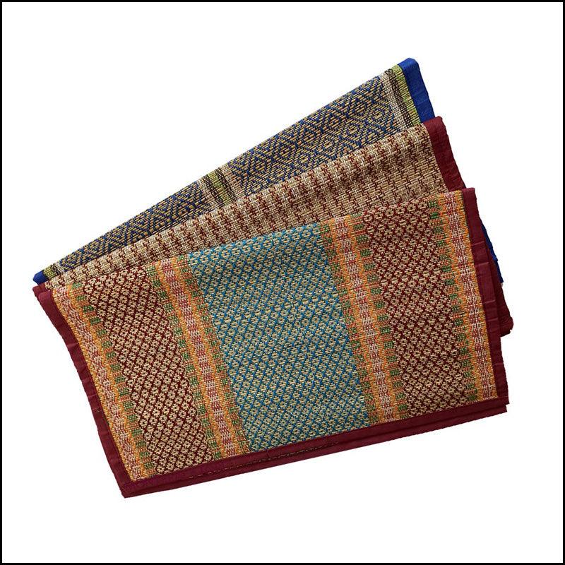 Handmade Eco-Friendly River Grass Mat - Green Ninja