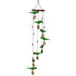 Handmade Green Parrots Wind Chime - Green Ninja