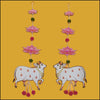 Kamdhenu with Lotus Wall Hanging - Green Ninja