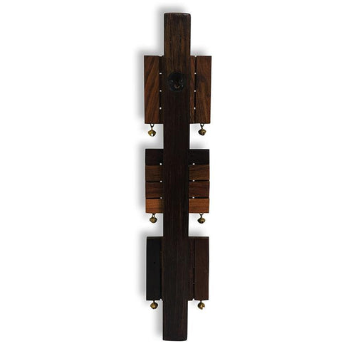Key Holder In Sheesham & Teak Wood - Green Ninja