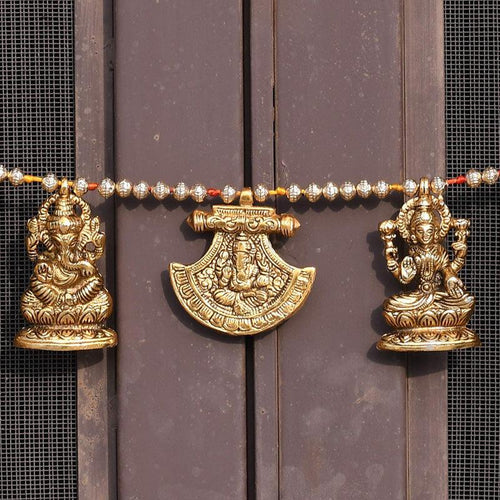 Lakshmi Ganesha Toran for Home - Green Ninja